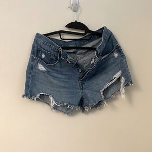 Levi’s 501 denim shorts with button fly size 30
